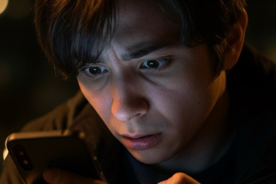 Person finding inpatient mental health help on their mobile phone